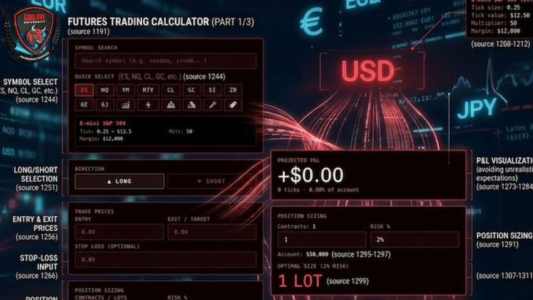 Godlove University Futures Trading Calculator
