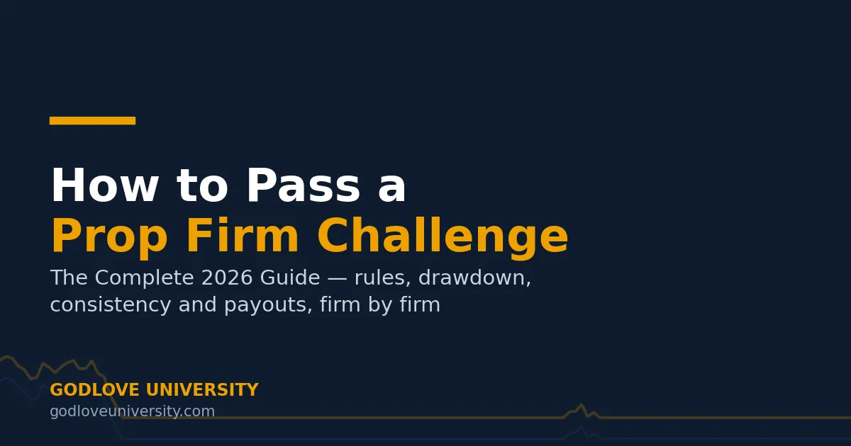 How to pass a prop firm challenge — the complete 2026 guide from Godlove University