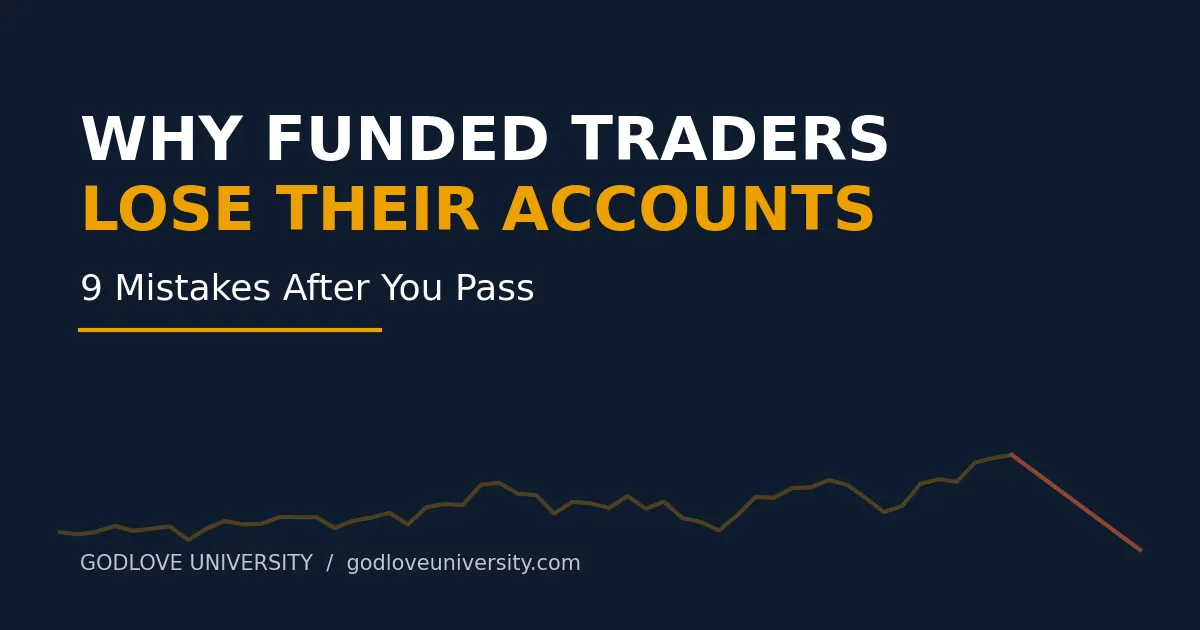 Why funded traders lose their accounts - 9 mistakes after you pass, Godlove University